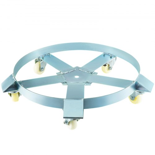 55 Gal Drum Dolly Swivel Casters Heavy Duty Steel Frame Non Tip 1250 Lbs 5 Wheel for sale online 