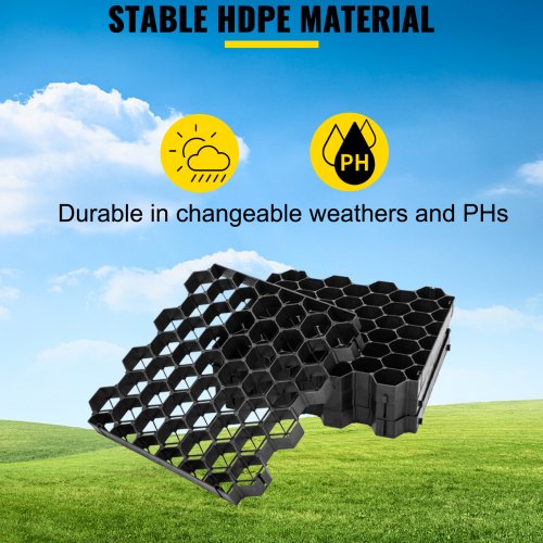 20 X GRASS GRID HEAVY DUTY PLASTIC GREENHOUSE -PAVEMENT BLACK DRIVEWAY 