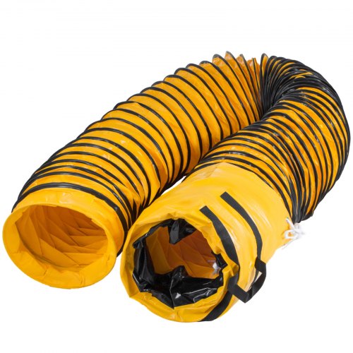 VEVOR 25FT/8m PVC Flexible Ducting Φ10 In w/Bag Ventilator Gardening Pipe
