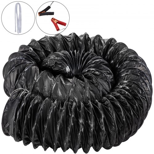 

10''25FT Flexible Ducing Hose PVC Extractor Fan Blower Explosion-Proof Duct Hose