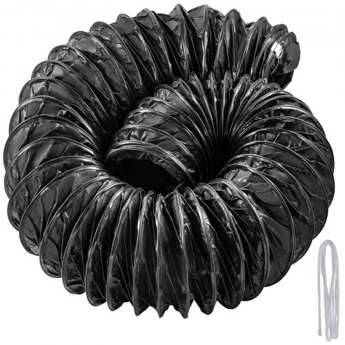 12'' Explosion-Proof PVC Ducting 25FT (7.6M) D-Rings Water-Proof Static-Free