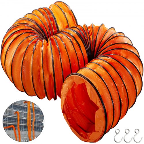 Duct Hosing Pvc Ducting 25 Ft 28 Inch For Vent Exhausts In Factories Basements