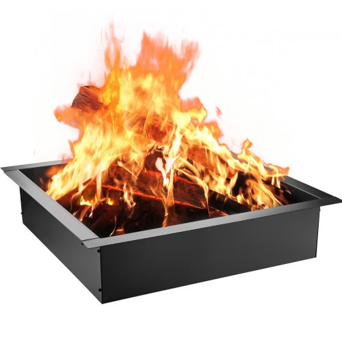 

VEVOR Fire Pit Liner Steel Fire Ring 36" Square Fire Pit Insert for Outdoors