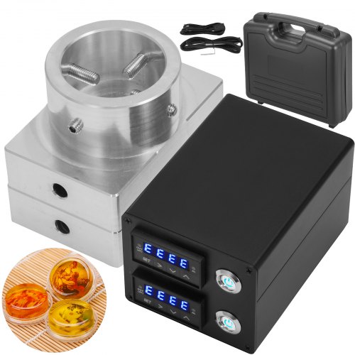 3"x5" Double Layer Rosin Press Plate Kit Durable Dual Heater Electric Nail Box