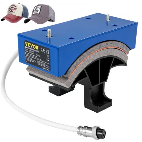 VEVOR Cap Press Pad 6x3in Hat Heat Press Attachment for Heat Press Machine 220V