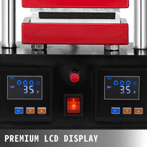 900W Hand Crank Rosin Press Machine Duel Heated Plates Heat Transfer 110V 6X12CM 