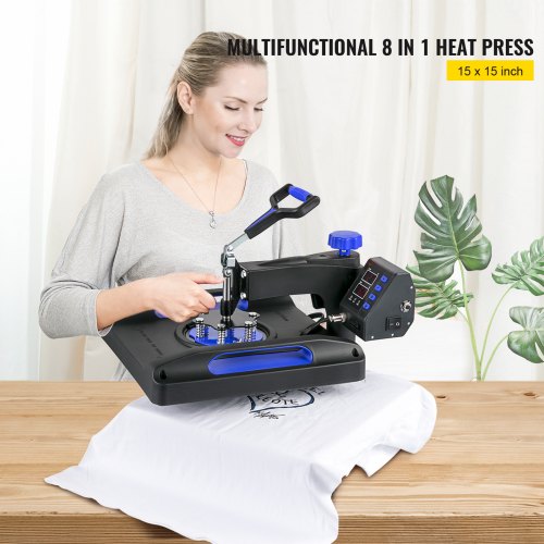 VEVOR 15 X 15 inch 8-in-1 Digital Multifunctiona Heat Press Machine for sale online 