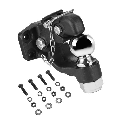 

VEVOR Pintle Hitch 2-5/16" Mount Hitch Ball for 2.5"-3" Lunette Ring 20000 lbs