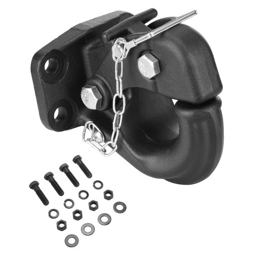 

Pintle Hitch Trailer Hitches Receiver for 2.5" to 3" Lunette Ring 30000 lbs