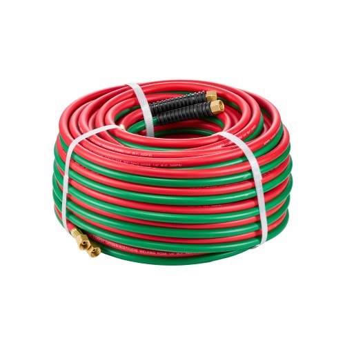 

VEVOR Oxygen Acetylene Hose 1/4-Inch x 100FT Oxy Acetylene Hose 300PSI T Grade