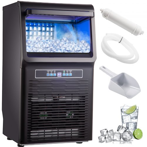 Vevor 70lb Countertop Cube Ice Machine Maker 35kg Ice Freezer For Home Bar 350w