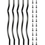 Vevor Deck Balusters Metal Deck Spindles 51 Pack 32.25inch Iron Stair Railing