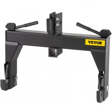 VEVOR 3-Point Quick Hitch, 3000 LBS Lifting Capacity Tractor Quick Hitch, 27.5" Between Lower Arms Attachments Quick Hitch, No Welding & 5 Level Adjustable Bolt, Adaptation to Category 1 & 2 Tractors