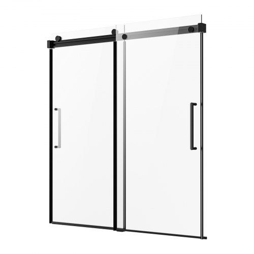 

Frameless Sliding Bathtub Door 56-60 in.W x 60 in.H Frameless Shower Glass Door