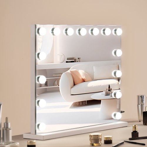 

VEVOR Hollywood Vanity Mirror With Lights w/ USB Desktop Wall-mount 22.8x18.1 in