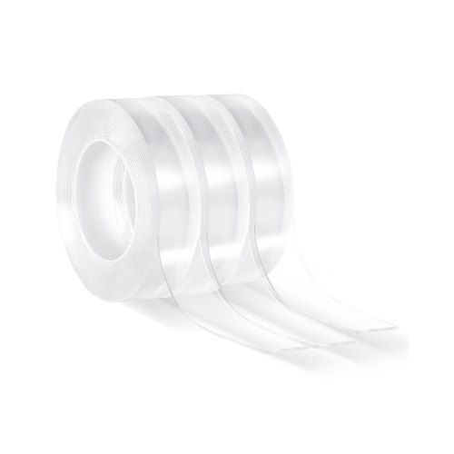 

Double Sided Tape Heavy Duty 16 ft 3 Packs Nano Mounting Tape Clear Wall Picture