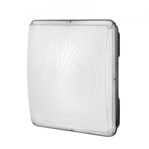 VEVOR LED-Überdachungsleuchte, 150 W, 16500 lm, 5000 K Tageslicht, gewerbliche industrielle Überdachungsleuchte für den Außenbereich, 31,8 x 31,8 cm, Deckenbeleuchtung zur Oberflächenmontage für Tankstelle, Lager, Garage, Straße, Geschäft, Hotel, IP65