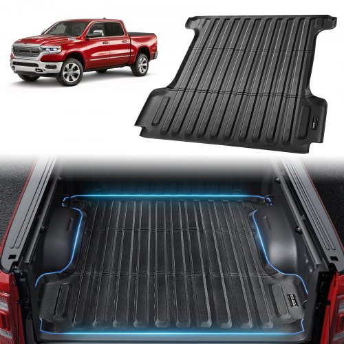 

VEVOR Truck Bed Mat Fit 2019-2024 Dodge Ram1500 TPE Truck Bed Liner Accessories