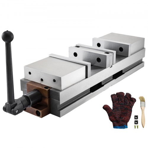 VEVOR 6 inch CNC Double Vise Milling Drilling Machine 11.10 inch Max Jaw Opening (6 inch)