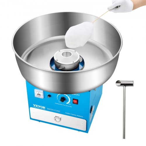 

VEVOR Commercial Cotton Candy Machine Sugar Floss Maker 1000W for Party Blue