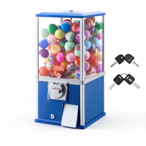 

VEVOR Gumball Machine, 21 inch Height Candy Vending Machine Dispenser, 25-Cent Vending Machines for Shopping Malls, Supermarkets, Amusement Parks, Arcades, Holds Up to 180 1.77 inch Spherical Candies