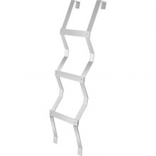 VEVOR Basement Window Well Egress Escape Ladder 3-Step Aluminum W/ Accessories