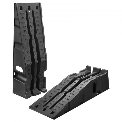 

VEVOR Car Ramps, 2 PCS 16000 lbs GVW Capacity, 6.7 in Lift Height, Portable High Profile Car Service Ramps for Home Garage Maintenance and Oil Changes, Heavy Duty for Truck SUV Vehicle Repair, Black