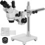 Vevor Trinocular Stereo Microscope Trinocular Stereo Zoom Microscope 7-45x Wf10x