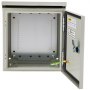 VEVOR Electrical Enclosure, 16'' x 16'' x 6'', UL Certified NEMA 4 Outdoor Enclosure, IP65 Waterproof & Dustproof Cold-Rolled Carbon Steel Hinged Junction Box for Outdoor Indoor Use, with Rain Hood