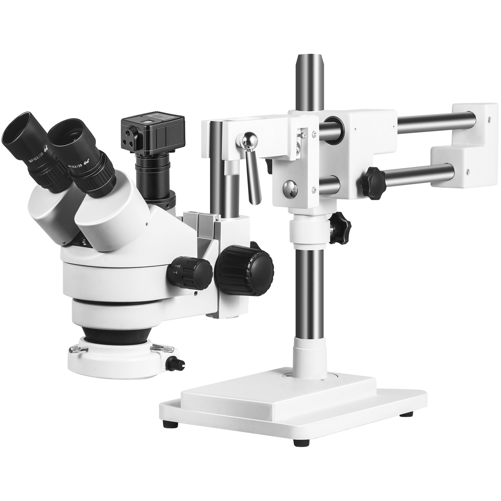 Vevor Trinocular Stereo Microscope Zoom Microscope 7x-45x 5mp Camera & Led Light от Vevor Many GEOs