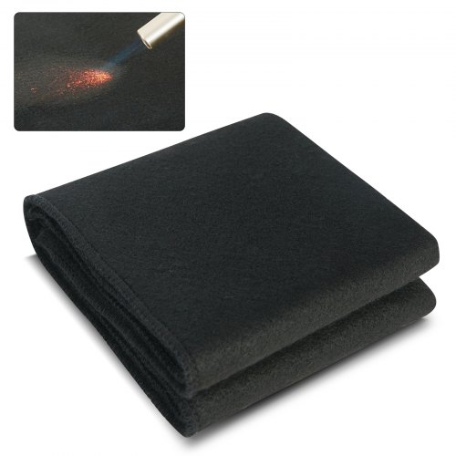 

VEVOR Carbon Felt Welding Blanket, 27" x 12" Flame Retardant Welding Blankets, Up To 1800°F Heat Resistant Blanket Set, Cuttable Carbon Fiber Fire Retardant Insulation Welding Mat Pad, 1 Pack