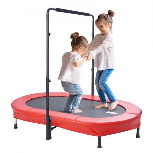 

VEVOR 56" Trampoline for Kids Foldable Mini Toddler Trampoline Indoor Outdoor