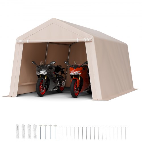 

Outdoor Storage Shelter Portable Shed 10x15 ft Waterproof Canopy Garage Tent