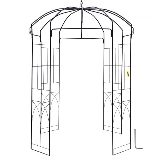 VEVOR Birdcage Shape Garden Arbor, 9' High x 6.6' Wide, Heavy Duty Wrought Iron Arbor, Wedding Arch Trellis for Climbing Vines in Outdoor Garden, Lawn, Backyard, Patio, Black VEVOR Birdcage Shape Garden Arbor, 9' High x 6.6' Wide, Heavy Duty Wrought Iron Arbor, Wedding Arch Trellis for Climbing Vines in Outdoor Garden, Lawn, Backyard, Patio, Black