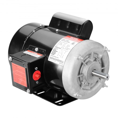 

VEVOR 0.75HP Electric Motor 1725 rpm, AC 115V/230V, 56 Frame, Air Compressor Motor Single Phase, 5/8" Keyed Shaft, CW/CCW Rotation for Agricultural Machinery and General Equipment