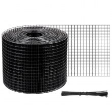 VEVOR Solar Panel Wire Mesh Critter Guard Kit 6in x 98ft PVC Coated Guard Mesh