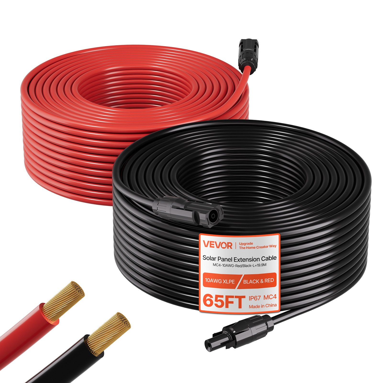 Päikesepaneeli pikenduskaabel, 19,81 m, 10 AWG