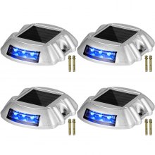 Driveway Lights, Solar Driveway Lights 4-pack, Dock Lights With Switch, In Blue