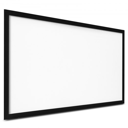 130 Aluminum Fixed Frame 16:9 Projector Screen Velvet Matte White Home Theater