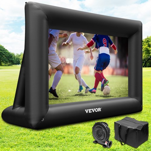 

VEVOR Inflatable Movie Screen 24FT Inflatable Projector Screen for outside with 360W Air Blower Inflatable Screen Oxford Fabric Material Blow Up Screen for Outdoor Movie Supports Front/Rear Projection