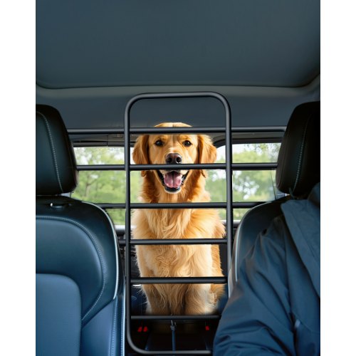 

VEVOR Dog Car Barrier Metal Adjustable Pet Barrier Universal-Fit Car Divider