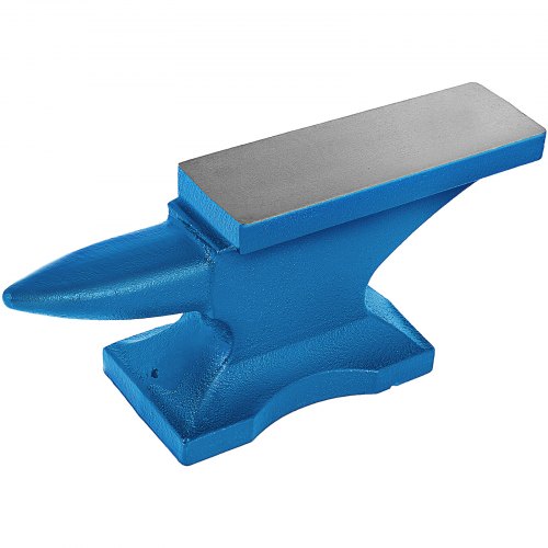 VEVOR Single Horn Anvil Cast Iron Anvil Blacksmith for Sale Forge Tools and Equipment Anvil Rugged Round Horn Anvil Blacksmith Jewelers Metalsmith Blacksmith Tool 24Lbs