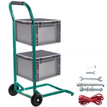 Red 600 lb 49.5 Height 19 Length 20 Width Capacity 8 Mold-On Rubber Winholt 99MR/PO Push-Off Steel Hand Truck 