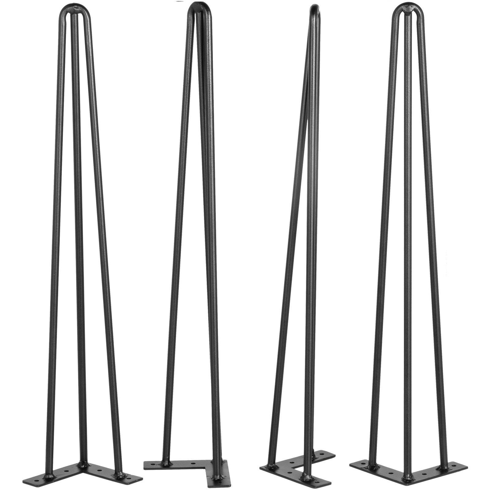 Vevor 26" Coffee Table Metal Hairpin Legs Solid Carbon Steel Bar Black Set Of 4 от Vevor Many GEOs