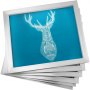6PCS Aluminum Alloy Silk Screen Printing Frame With 43T/110 Mesh Screen 50x60cm