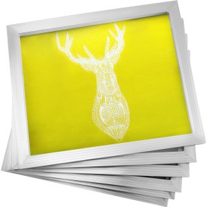 USA 6Pcs 20" x 24" Aluminum Screens Printing Frame With 305 Yellow Mesh Count 