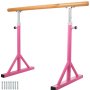 4.9FT Single Bar Freestanding Ballet Barre Stretch Training Adjustable Height