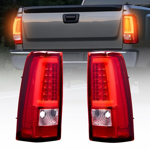 VEVOR Tail Light Assembly 2PCS Driver & Passenger Side LED Taillight with Bulbs