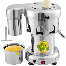 VEVOR Commercial Juice Extractor Heavy Duty Juicer Aluminum Casting and Stainless Steel Constructed Centrifugal Juice Extractor
