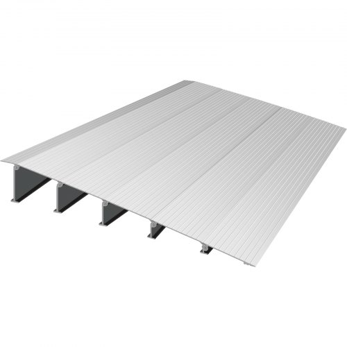 

VEVOR Transitions Modular Entry Ramp, 5" Rise Door Threshold Ramp, Aluminum Threshold Ramp for Doorways Rated 800lbs Load Capacity, Adjustable Threshold Ramp for Wheelchair, Scooter, and Power Chair